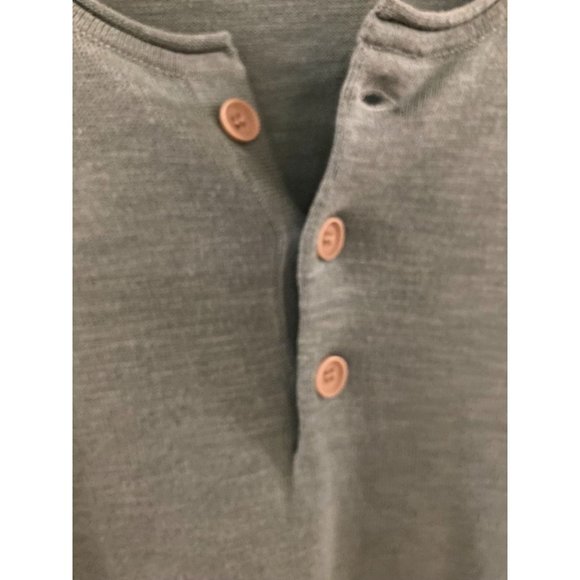UNTUCKIT Paulson Henley Green Sweater. Size L - Picture 3 of 6
